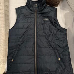 L.L. Bean Midnight Black Quilted Vest